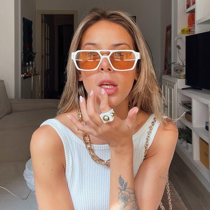 Ameos Ego White/Orange Sunglasses Unisex