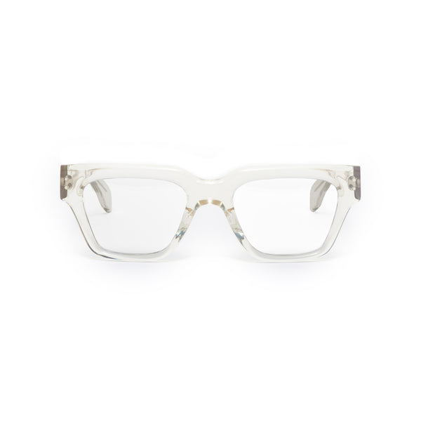 Ameos eyewear noel optical glasses in transparent frames. Unisex and handmade in Italy.