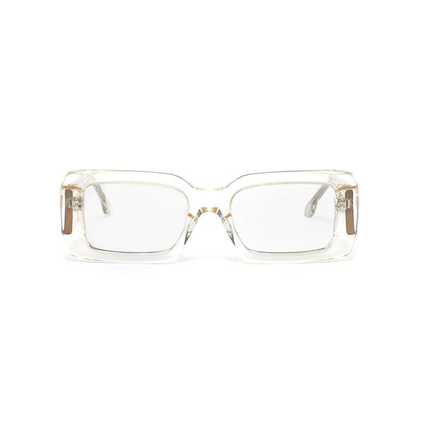 Ameos eyewear noelle optical glasses in transparent frames. Unisex and handmade in Italy.
