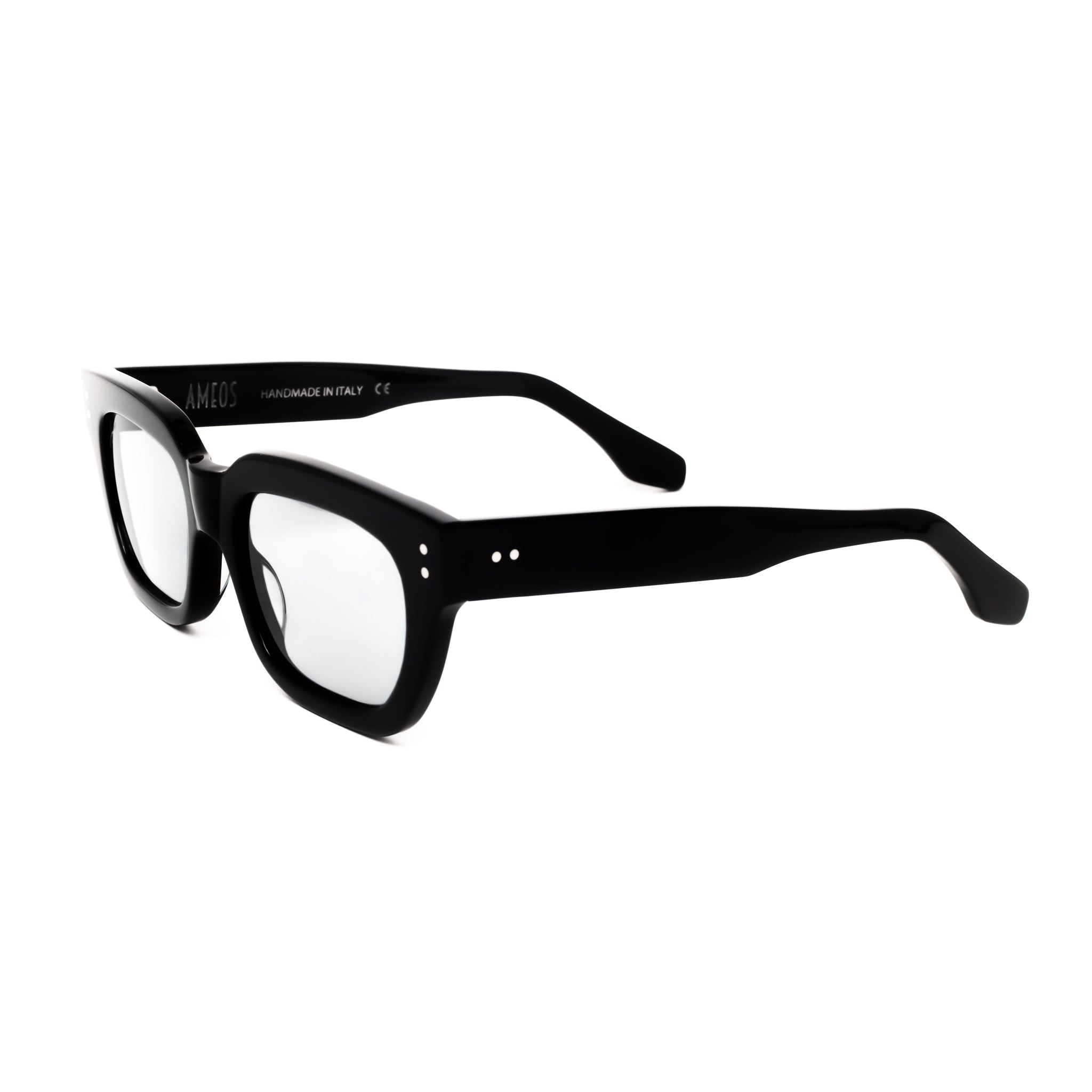 Ameos Forever collection Kai optical glasses.Black frames and unisex eyewear.