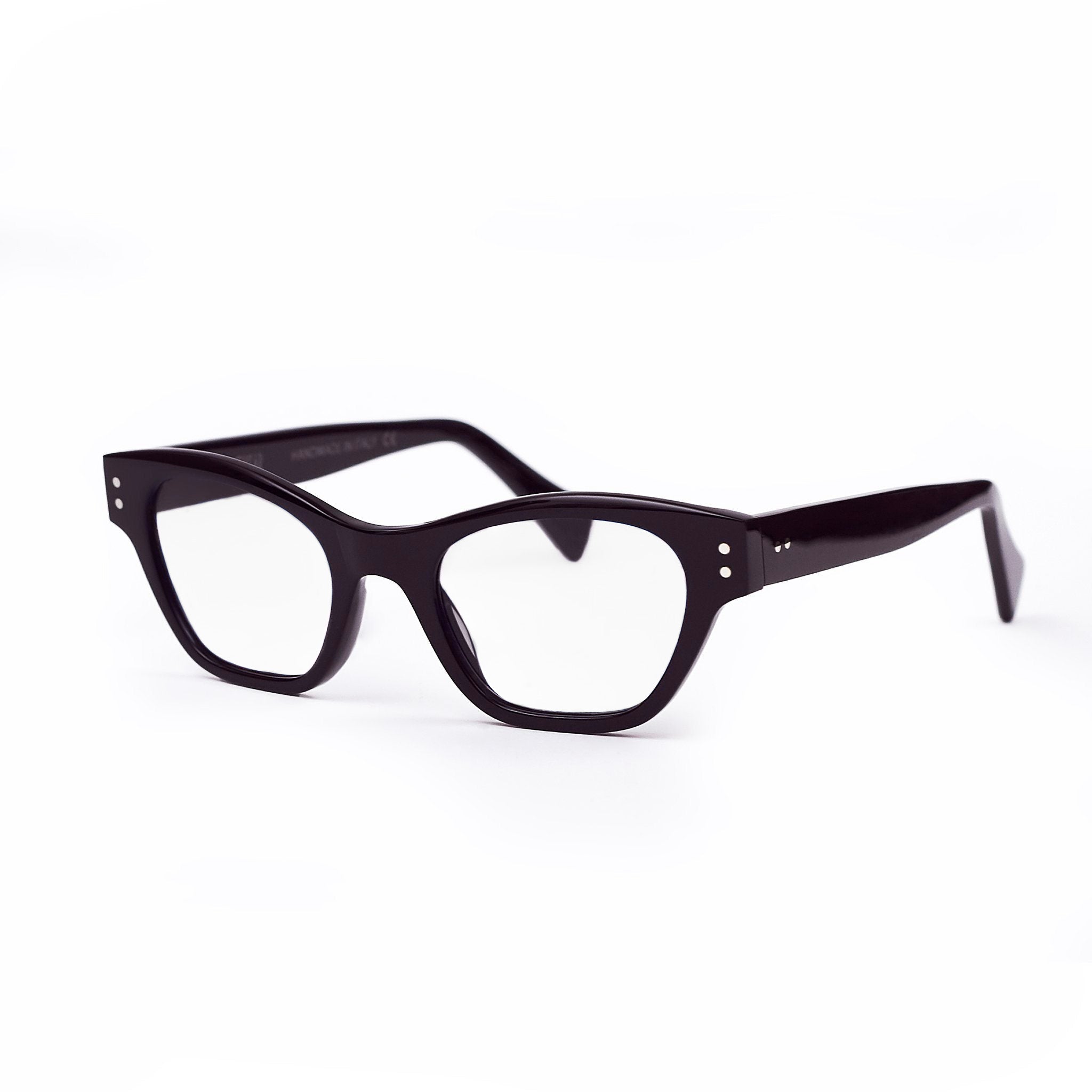 Ameos eyewear vega optical glasses in black frames, unisex.