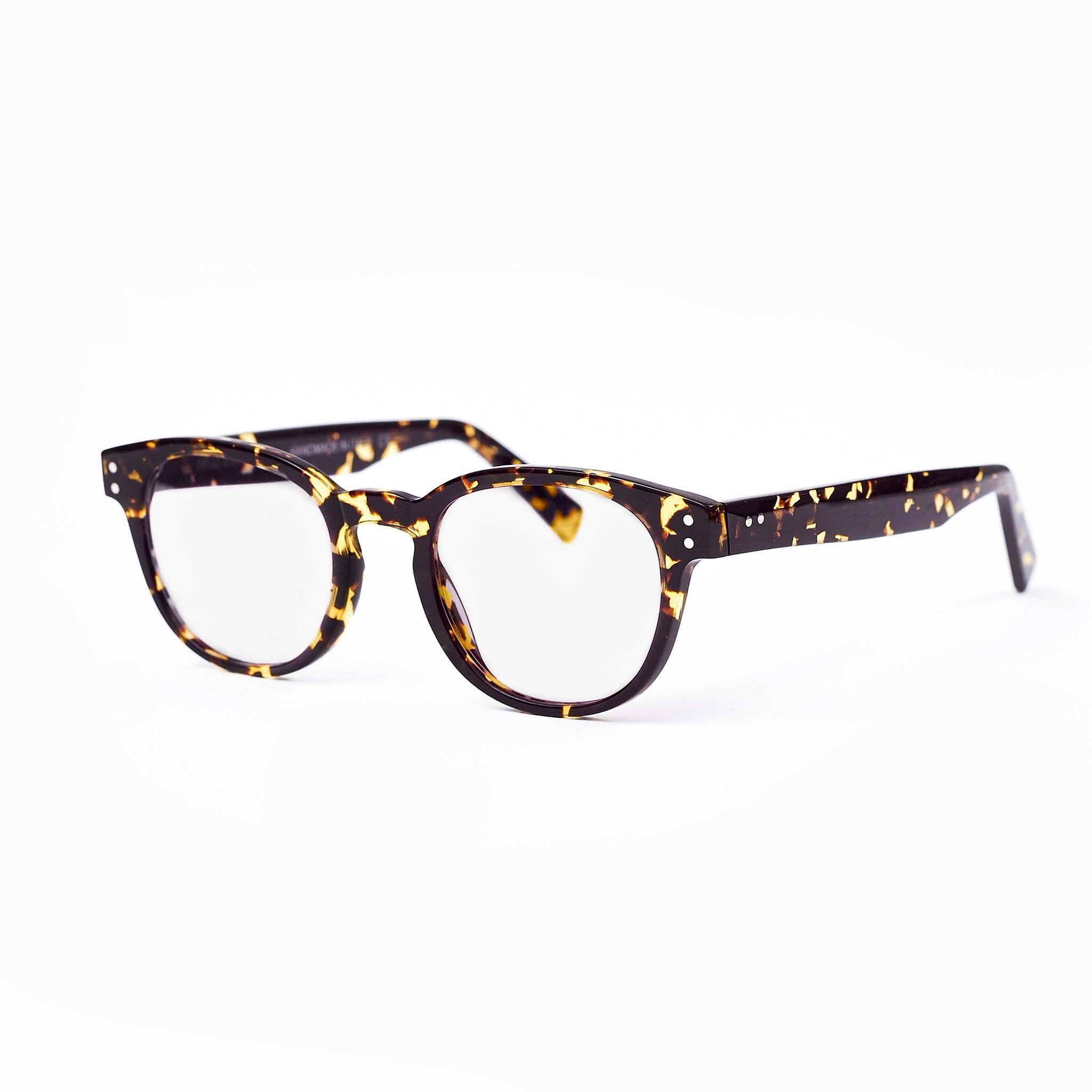 Ameos eyewear lucid optical glasses in havana frames, unisex and handmade in italy